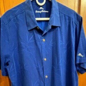 Tommy Bahama Men's 2X Short Sleeve in Blue